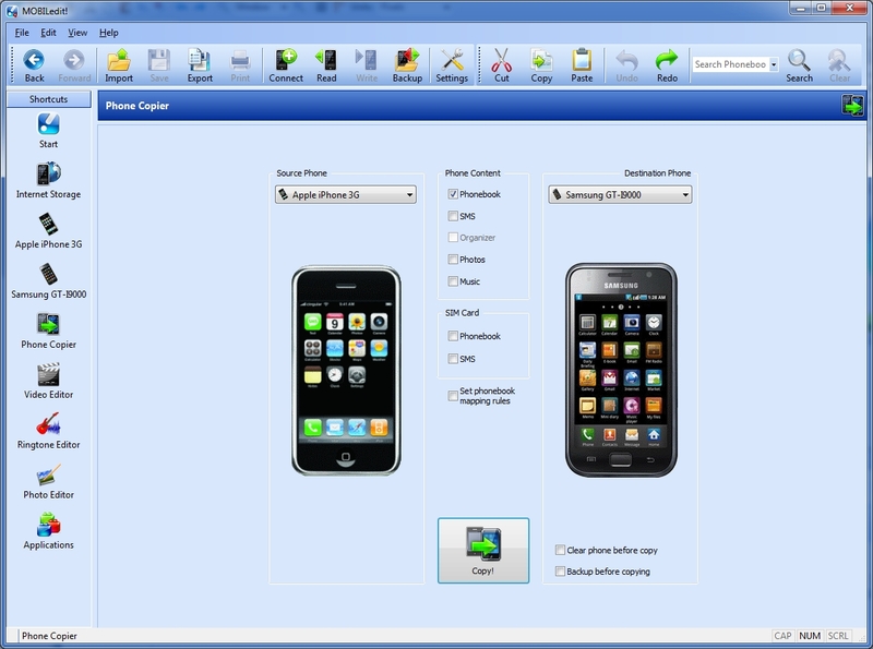 MOBILedit! Screenshot
